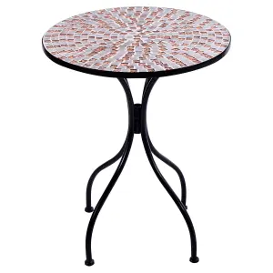 Beliani Retro Garden Table Black CARPINO