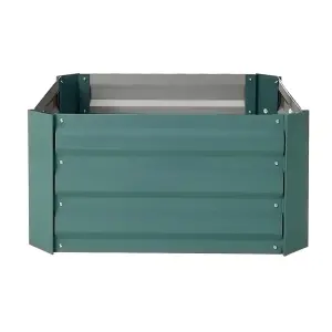 Square Raised Garden Bed Outdoor Planter Plant Box 100 cm W x 100 cm D x 30 cm H