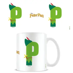 Peter Pan P Alphabet Mug White/Green (One Size)