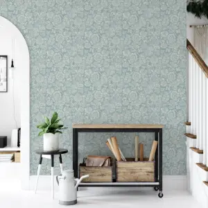 Arthouse Heritage Trail Blue Wallpaper