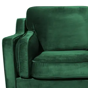 3 Seater Velvet Sofa Green LOKKA