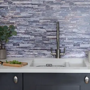 d-c-fix Stone Wall Grey 3D Splashback Wallpaper for Kitchen and Bathroom 4m(L) 67.5cm(W)