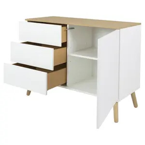 Dot Sideboard White/Oak