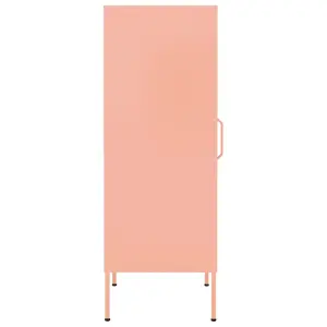 Berkfield Storage Cabinet Pink 42.5x35x101.5 cm Steel