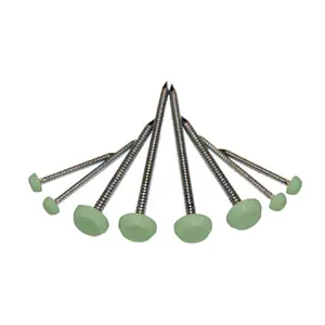 1000 x Chartwell Green UPVC 30mm Poly Top Pins Plastic Headed Fascia Fixings