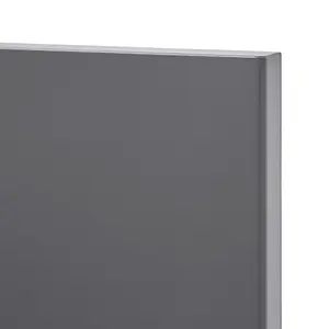 GoodHome Stevia Gloss anthracite Slab 2 drawer front, bridging door & bi fold door 800mm