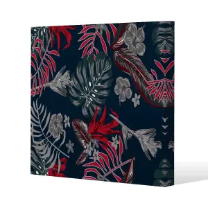 Leaves of Tropical Plants (Canvas Print) / 101 x 101 x 4cm