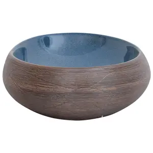 Alpen Home Yovchev 59mm L x 40mm W Brown Ceramic Oval Sink