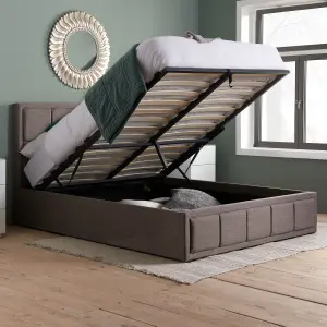 Birlea Hannover Small Double Ottoman Bed Grey