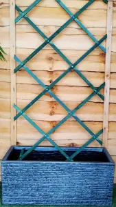 7mm Heavy Duty Green Expanding Wooden Trellis 1.8m x 0.6m