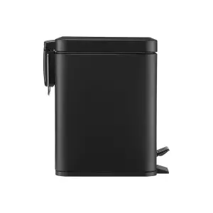 BLACK+DECKER 5L Black Pedal Bin with Soft Close Lid