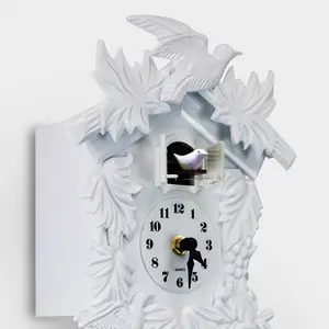 Walplus White Vintage Wall Clock Cuckoo