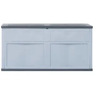 Berkfield Garden Storage Box 320 L Grey Black