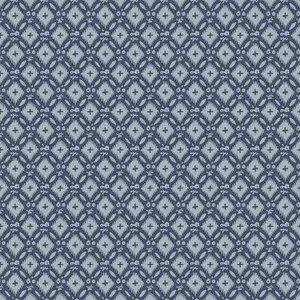 Laura Ashley Midnight Palace Whitebrook Dark Seaspray Blue Smooth Wallpaper