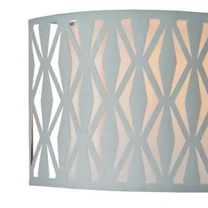 Toni Fabric Grey LED Wall light