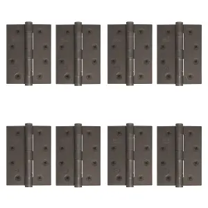 AFIT Dark Bronze Door Hinges - 4 Inch / 102mm  Internal Fire Door Hinges - 4 Pairs