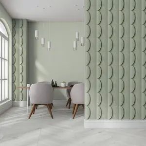 Galerie The New Design Book Green Geometric Motif Wallpaper