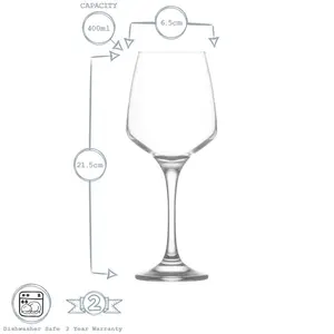 Argon Tableware - Tallo Red Wine Glasses - 400ml (Set of 6)