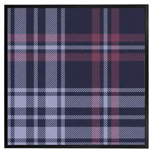 Tartan plaid pattern (Picutre Frame) / 12x12" / Black