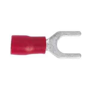 Sealey Easy Entry Fork Terminal 5.3mm 2BA Electrical Red Pack of 100 Pcs RT14