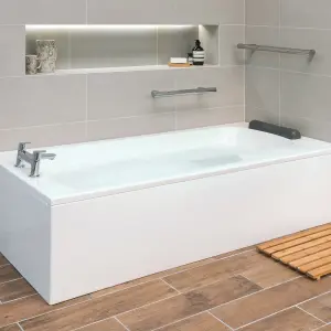 Ideal Standard Gloss White Easy access bath with 0 Tap holes (L)169.5cm (W)79.5cm