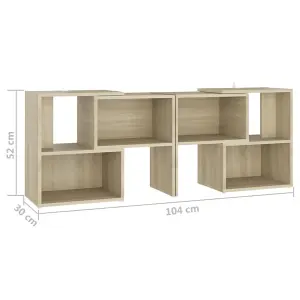 Berkfield TV Cabinet Sonoma Oak 104x30x52 cm Engineered Wood