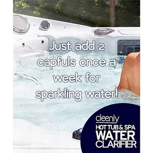 Cleenly Hot Tub & Spa Water Clarifier - Transforms Cloudy, Dull Looking Water- 20 litres