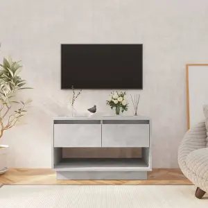 vidaXL TV Cabinet Concrete Grey 70x41x44 cm Engineered Wood