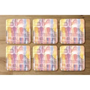 Square 6 Piece Coaster Set (Set of 6)