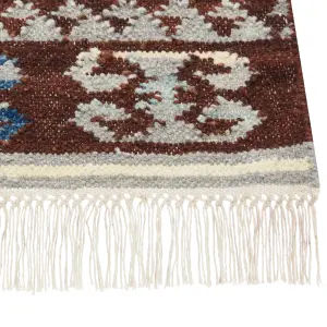 Wool Kilim Area Rug 160 x 230 cm Multicolour AKNALICH