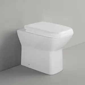 Nes Home Louis Stylish Back to Wall Rimless Toilet and Soft Close Seat White