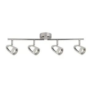 Baird 4 Light LED Polished Chrome Spotlight Bar