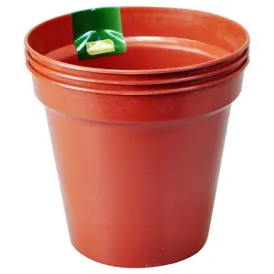 Ambador Flower Pots (Pack of 3) Orange (6in)