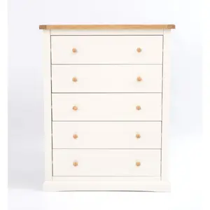 Castelli 5 Drawer Chest of Drawers Wood Knob