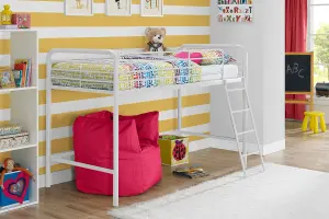 Midsleeper Bunk Bed White, Single