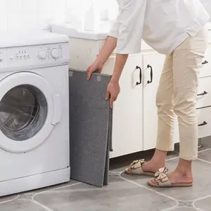 Fabric Laundry Hamper with Handles Grey