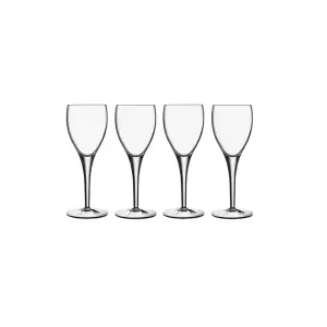 Luigi Bormioli Michelangelo Masterpiece Clear Round Crystal Dishwasher Safe Wine Glasses Set 235ml Pack of 4