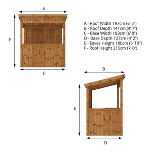 Mercia 6 x 4ft Pressure Treated Garden Bar