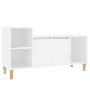 Berkfield TV Cabinet White 100x35x55 cm Engineered Wood