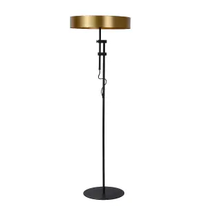 Lucide Giada Modern Floor Lamp 45cm - 2xE27 - Matt Gold, Brass