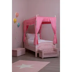 Premier Kids Pink and White Star Rug