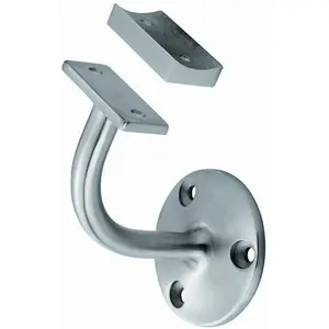 Handrail Bracket Saddle Suits 38mm Diameter Handrail Satin Stainless Steel