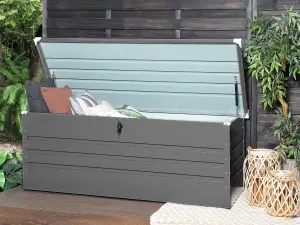 Beliani Storage Box Grey CEBROSA