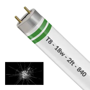 2ft T8 18w Cool White Foodsafe Shatterproof Fluorescent Tube