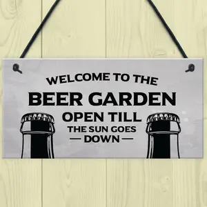 Garden Sign Funny Home Bar Man Cave Garden Plaque Gift For Men New Home Gift