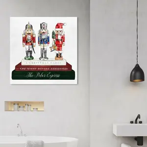 Holiday Nutcracker Books - Wrapped Canvas Painting 76 cm H x 76 cm W x 4 cm D