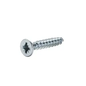 Diall Double-countersunk Zinc-plated Carbon steel Screw (Dia)4mm (L)25mm, Pack of 20