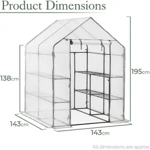 Large Walk In Greenhouse Replacement Cover Grow House Protector - COVER ONLY