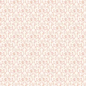 Galerie Small Prints Red Ogee Floral Wallpaper Roll