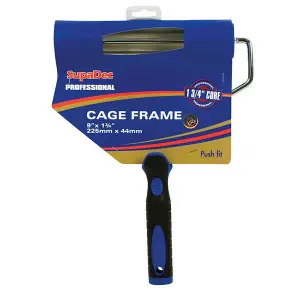 SupaDec Cage Frame Paint Roller Black/Blue (9 x 1.7in)